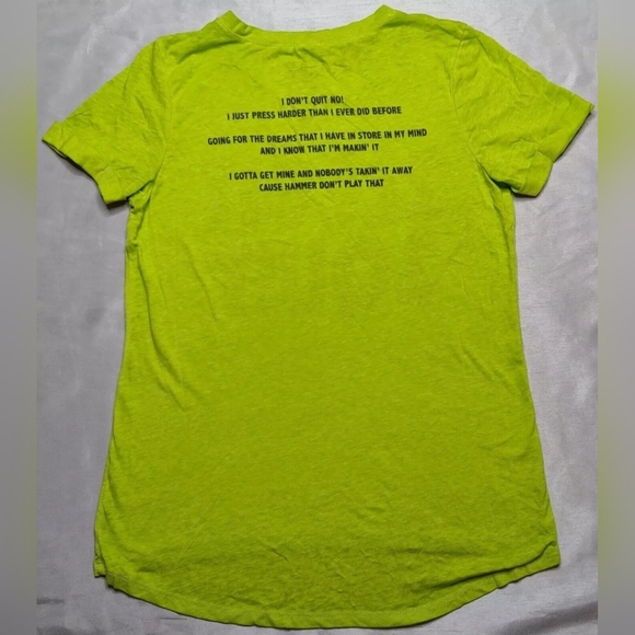 Lyric Culture:XL, 2 Legit 2 Quit, Tacked SS Tee, SlubKnit, Sheer/Threadbare - Picture 3 of 5